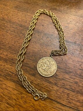 SARAH COVENTRY Sagittarius Pendant Goldtone Necklace